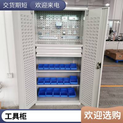 1.2厚双开门工具存放柜图片 双轨工具车定做厂家