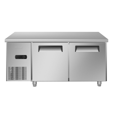 海尔（Haier） 不锈钢商用厨房冰箱1.5米操作台冷藏柜饭店冷柜
