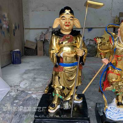 马王神像 88公分大型寺庙供奉牛王菩萨 马王 猪王佛像