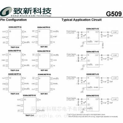 G509H02DT11G SOT-23-5 GMT致新 集成电源开关 代理商供应