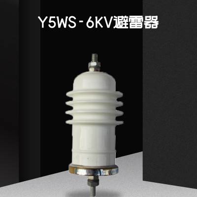 昌开电器 户外白色高压金属陶瓷氧化锌避雷器 Y5WS-6KV