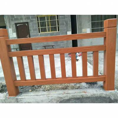 户外景观水泥仿木栏杆 质量*** 坚固耐用梯形围栏