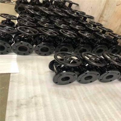 出售EG41J-16 DN200手动衬氟英标隔膜阀法兰连接防酸碱衬氟隔膜阀