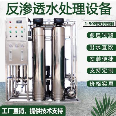 河南郑州反渗透水处理设备过滤直饮大型工业商用纯水0.5吨定制Ro净水器