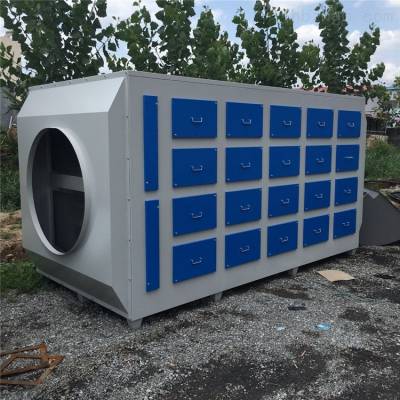 二级活性炭废气处理设备 环保活性炭箱 喷漆房油漆房环保设备