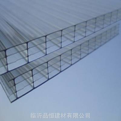 品恒佛山10mm透明pc四层阳光板pc插接板蜂窝阳光板温室pc透明阳光板厂家