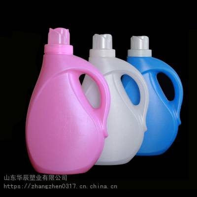 华辰蓝色淘宝口聚乙烯洗衣液瓶子_耐震耐磨洗衣液瓶子生产厂家