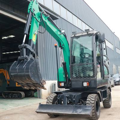 轮式挖掘机建筑工程液压钩机35型液压轮胎挖掘机