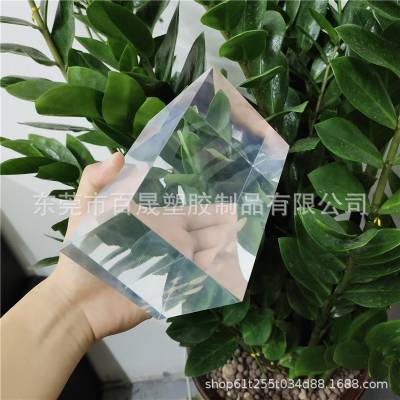 透明有机玻璃板材抛光定制高透展示台水晶方块方条制品亚力克PMMA