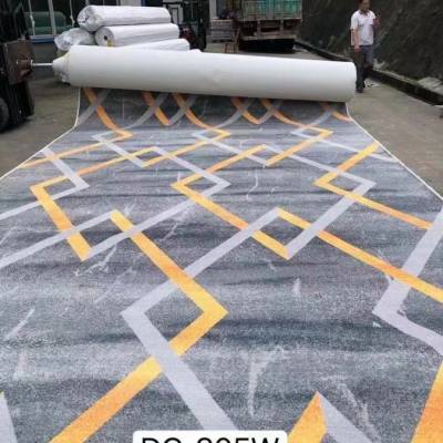 3D印花高清方块满铺地毯一张定制包布底包边挂毯茶几毯找彩永装饰