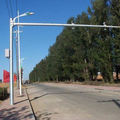 路宽交通标志杆f型单柱式道路指路标识牌杆铝制反光指示牌立杆