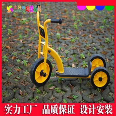 南宁儿童钢管三轮脚踏车 双人多人自行车 幼儿早教玩具