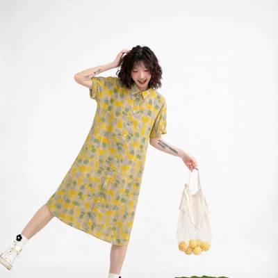 走份批发货源MO陌日系休闲连衣裙女装尾货专供货源市场