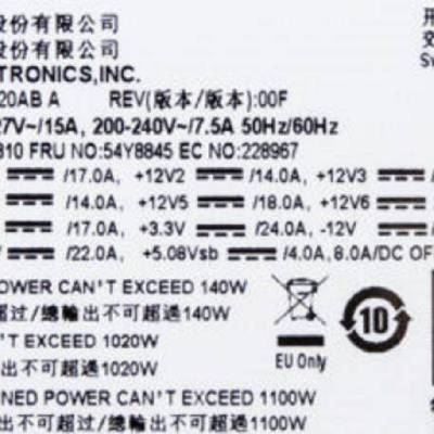 Delta DPS-1120AB A 54Y8903 ThinkStation D30 工作站电源