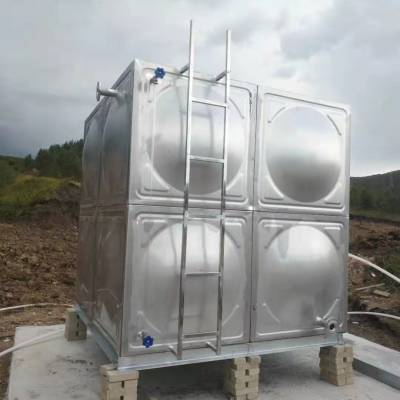 厂家供应304不锈钢水箱 方形消防保温水箱 生活储水设备 组合式焊接装配式储水箱