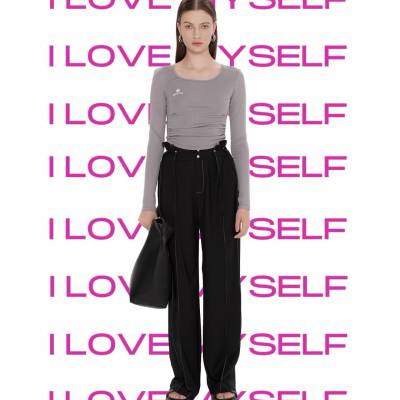 COTTIA春季品牌折扣 长袖上衣轻奢气质显瘦打底衫