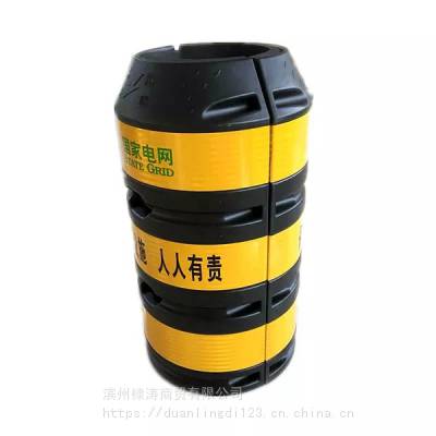 电线杆防撞桶防撞墩电力电杆防护桶塑料保护桶交通安全