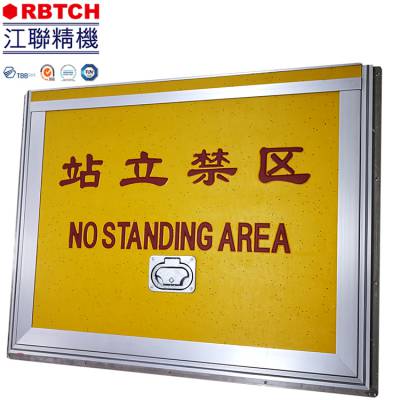 公交踏板手动翻盖式内置铝合金蜂窝结构公交轮椅通道坡道板