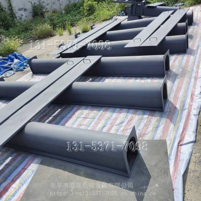 水泥粉末皮带机 倾斜U型螺旋输送机 颗粒污泥绞龙上料运输机