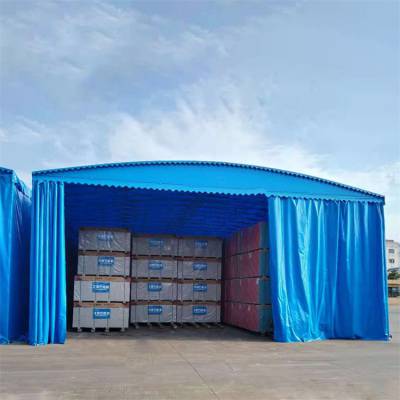 货车推拉雨棚 细节加固处理 河北平乡