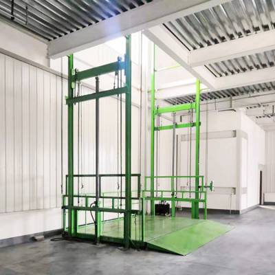 定制5吨汽车货梯 导轨式液压升降厂房叉车提升机 液压电梯