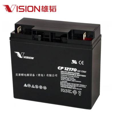 Vision雄韬CP12170 铅酸蓄电池 12V17Ah 阀控式密封 长寿命 AGM技术