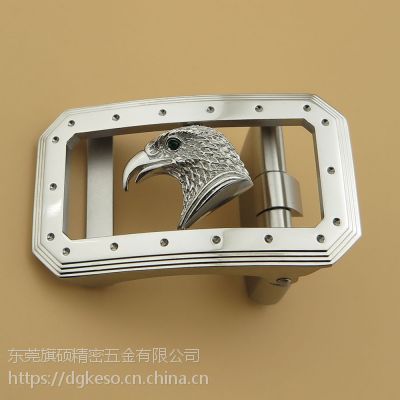 不锈钢腰带扣 3.5自动扣裤带卡子真空电镀不掉色加工定制