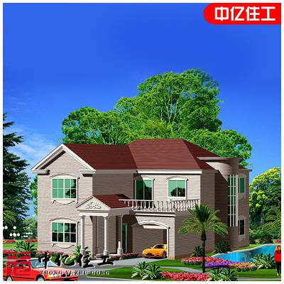 江苏轻钢别墅 私人自建豪宅 免费材料预算 龙骨框架设计