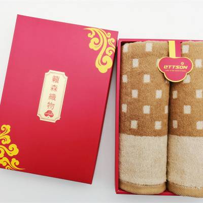 天然彩棉毛巾礼盒两条装 纯有机 支持定制 企业伴手礼