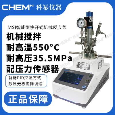 科幂仪器 MSI智能型快开式机械搅拌高压反应釜