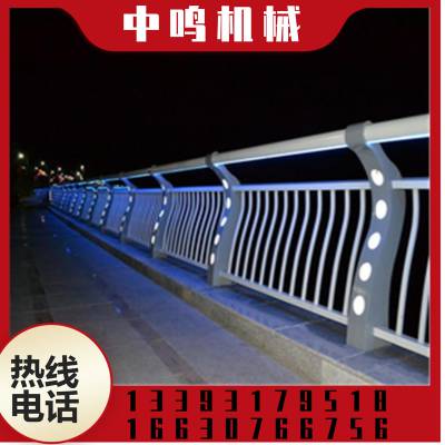 河道景观天桥隔离栏热镀锌喷塑护栏桥梁河道栏杆市政施工护栏