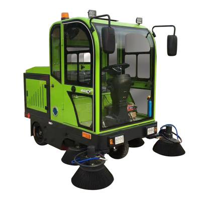 封闭式扫地车 驾驶式扫地机工厂车间电动吸尘物业道路垃圾清扫车