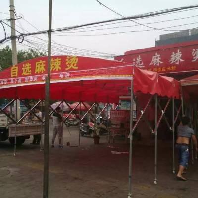 杭州保驰厂家直销大排档推拉帐篷大型推拉蓬户外移动遮阳棚