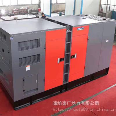 潍柴300KW***柴油发电机组价格 度假村备用隔音罩发电机