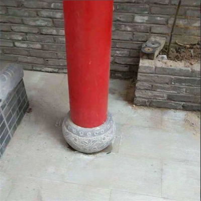 花岗岩石头墩子道观柱子石材底座青石柱边石台州