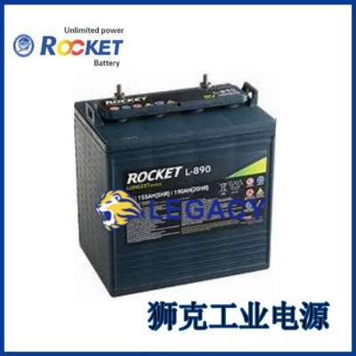 火箭ROCKET蓄电池L-105牵引型6V22***H高尔夫球车用动力电瓶