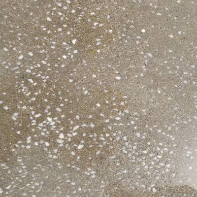 真石丽地坪新材料 砾石聚合物混凝土温州公园水洗石花坛制作
