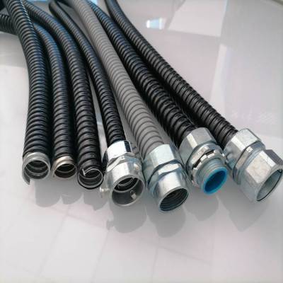 电控箱锁母接头 3/4金属包胶软管格兰头三柱卡套式生产制造