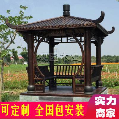 仿古亭子价格休闲亭子报价凉亭花架葡萄架凉亭 价格 厂家 中国供应商