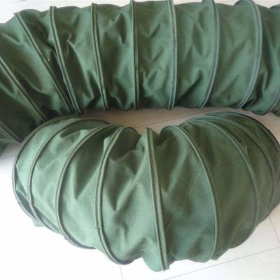绿意环保绿帆布 伸缩袋 通风设备软连接 耐高温软连接。
