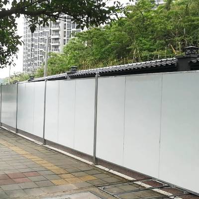 5公分加厚夹芯板双面彩钢板围挡 施工区域常用挡板