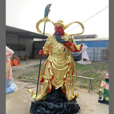 关老爷神像 三国名将关羽神像 历史人物塑像关公神像