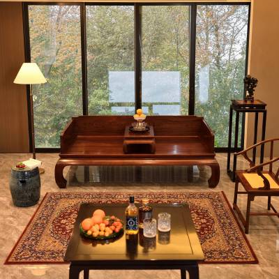 皇帅新中式实木客厅家具组合罗汉床沙发定制源头直供