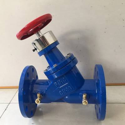 数字锁定平衡阀DN50 SP45F-16Q 流量控制静态调节铸铁手动法兰取水平衡阀 SP45F
