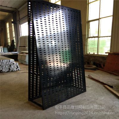 展示架方孔板 不锈钢金属网 杭州爬架网厂家
