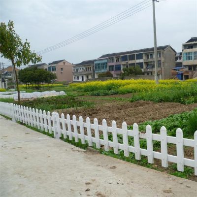 仿木塑钢草坪护栏 仿木花池栏杆 绿化草池护栏厂家