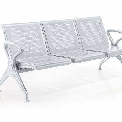 恒发绅徕仕跨境等候椅组装式钢制排椅公共椅机场候机室冷轧钢板
