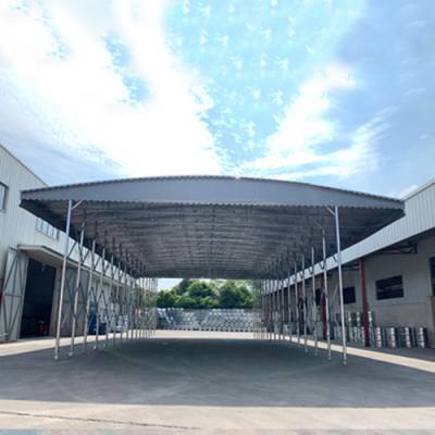 活动伸缩棚移动推拉雨棚定制