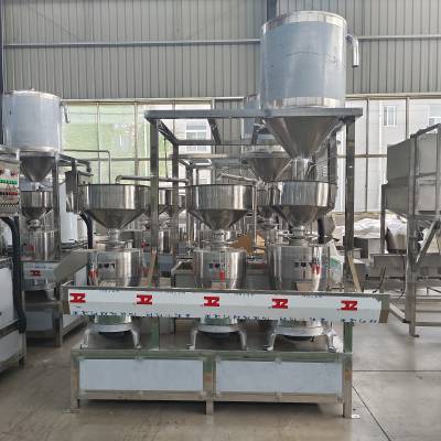 大型黄豆磨浆机组 商用三联磨浆机设备 双联磨浆机厂家豆制品设备