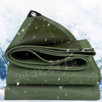防水防老化帆布 防雨布货场盖布绿帆布防水防晒遮阳篷布
